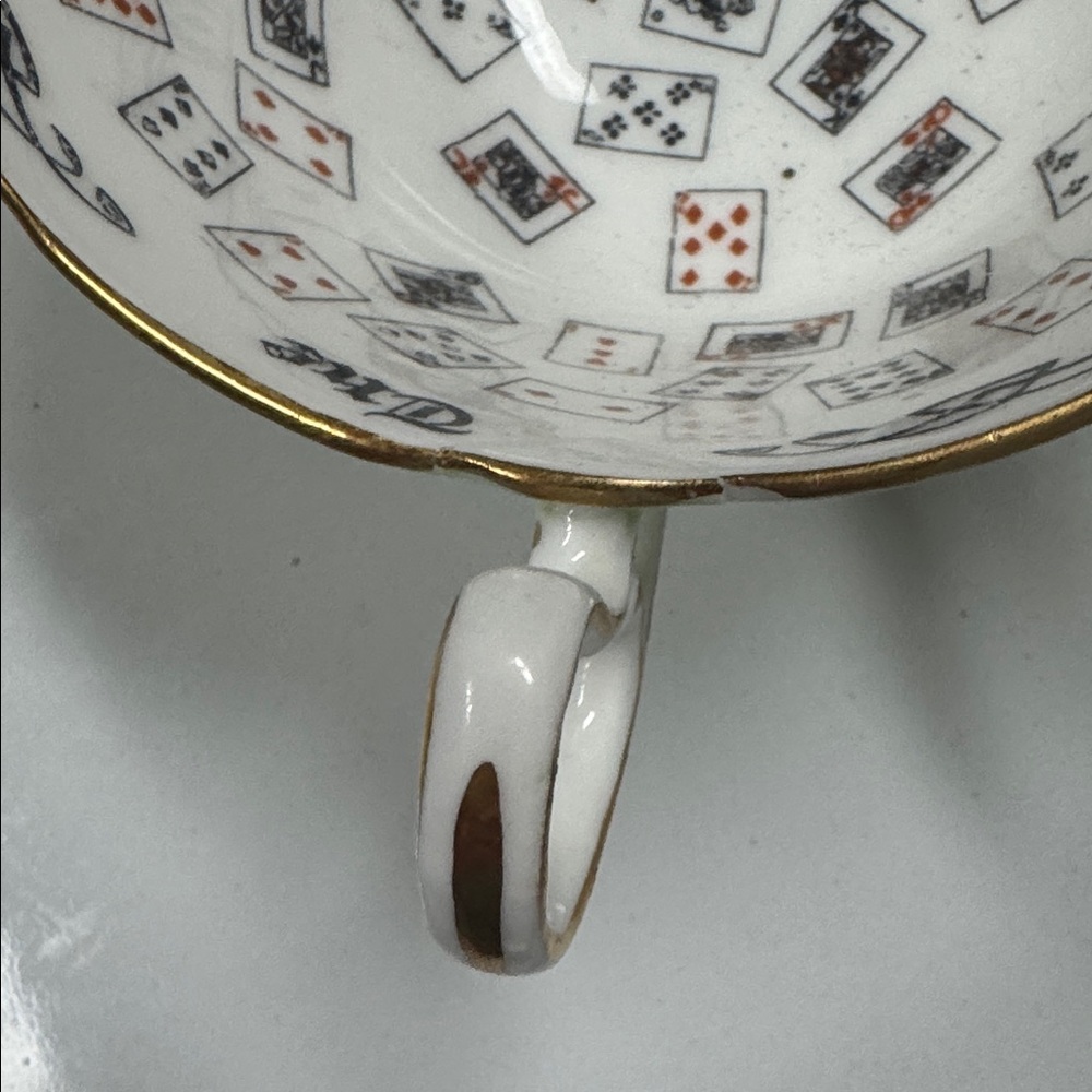 Aynsley Fortune Telling Cup of Knowledge Teacup with Gold Accents Rare Vintage - Picture 13 of 16